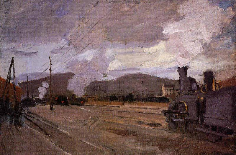 Claude Monet The Gare dArgenteuil oil painting image